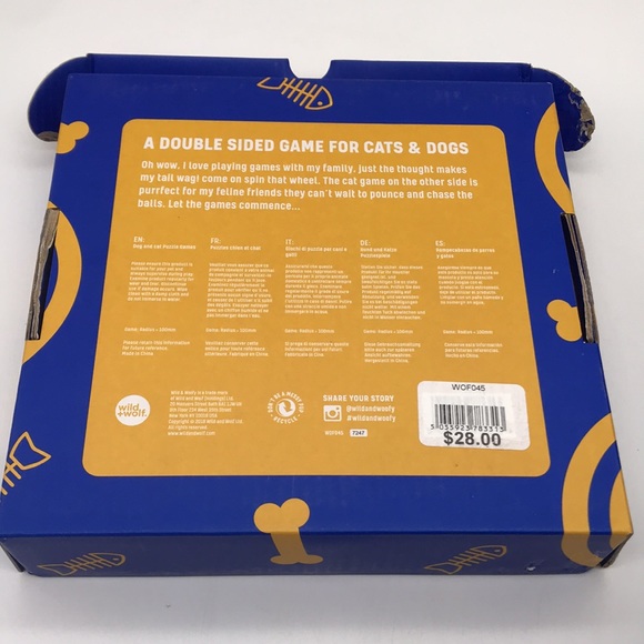 Wild & Woofy Trick & Treat, Spin & Pounce Wooden Pet Puzzle for 🐈 & 🐩 - Picture 4 of 8